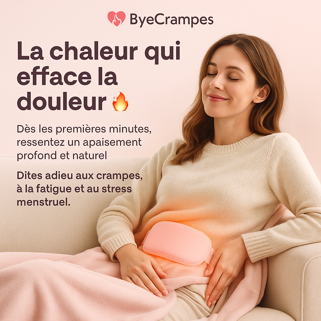💕 Ceinture Menstruelle Chauffante ByeCrampes™ — Le Soulagement Instantané et Naturel de Vos Règles